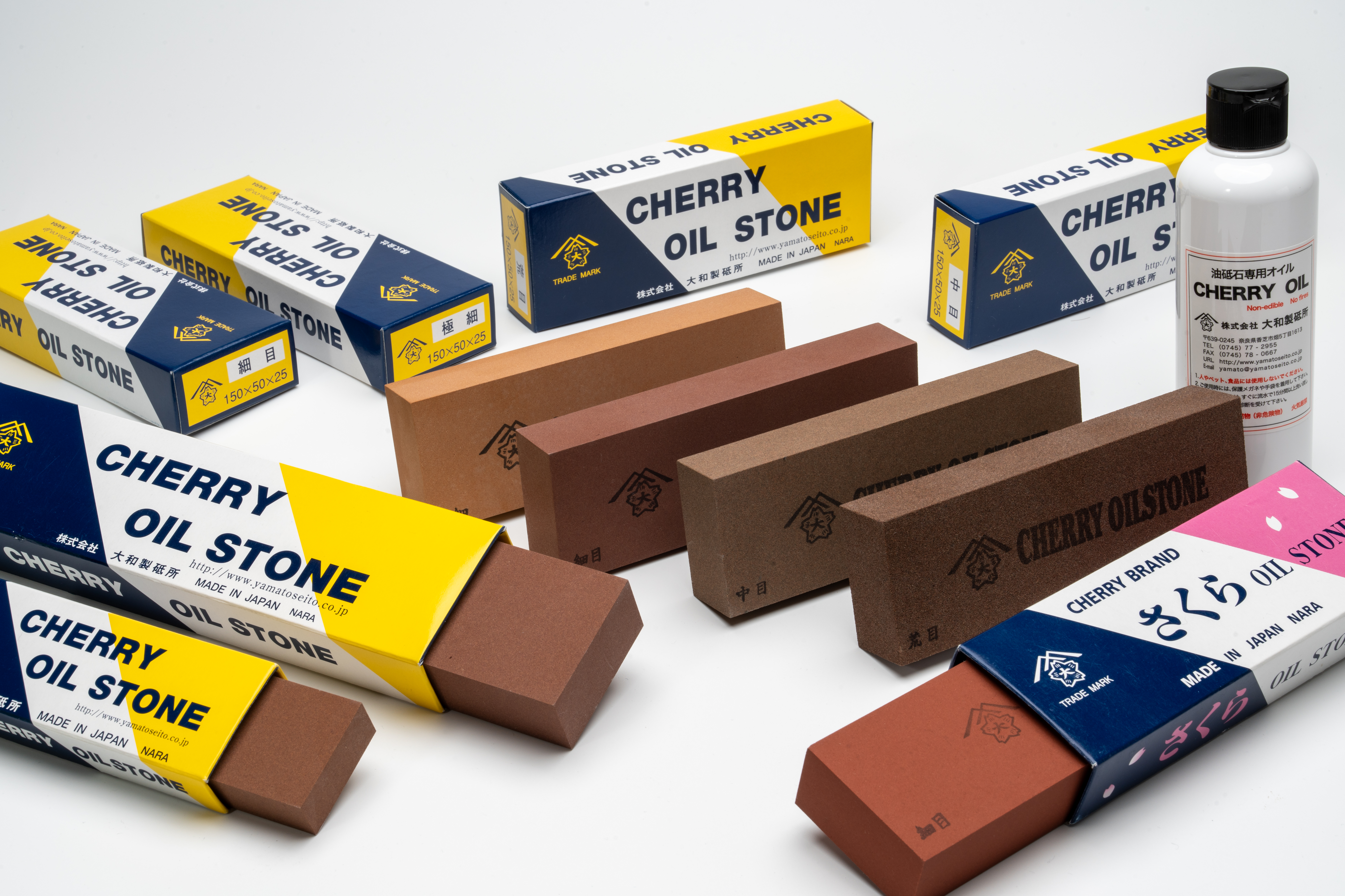 油砥石　OIL STONE　100ｘ25ｘ13㎜　荒目　大和製砥所